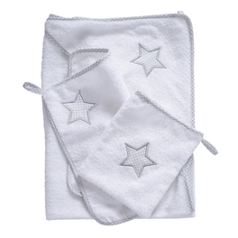 Waschset »Little Stars«, (BxL): 80 x 80 cm, weiß