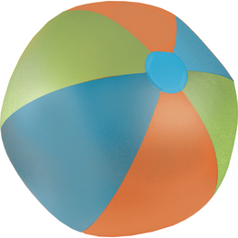 Wasserball »Jumbo«, mehrfarbig, Kunststoff, Ø 85