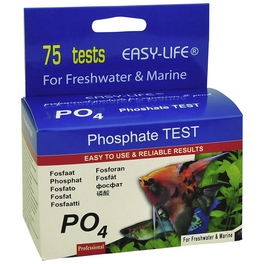 Wassertest, Phosphatindikator, geeignet für Süß- und Meerwasseraquarien/Teiche, 75 Tests
