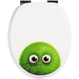 WC-Sitz »Monster Bobby«, mit Holzkern, oval, mit Softclose-Funktion