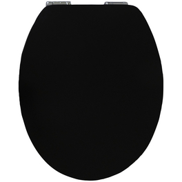 WC-Sitz »Pure Black High Gloss«, mit Holzkern, oval, mit Softclose-Funktion