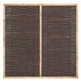 Weidenzaun, HxLxT: 180 x 120 x 4,4 cm, Weidenholz, braun