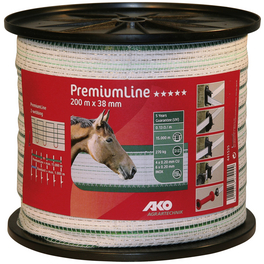 Weidezaunband »PremiumLine«, Länge: 20000 cm, weiß/grün