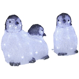 Weihnachtsfigur, Pinguin, Höhe: 23 cm, netz, weiß