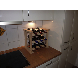 Weinregal, Breite: 43,6 cm, Holz