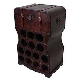 Weinregal, Holz, mahagoni