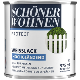 Weißlack, hochglänzend