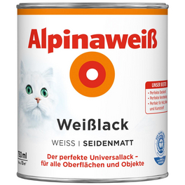Weißlack, seidenmatt