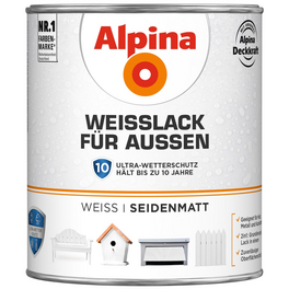 Weißlack, seidenmatt