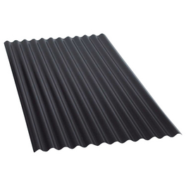 Wellplatte, BxL: 800 x 1200 mm, Polyvinylchlorid (PVC), schwarz