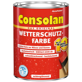 Wetterschutzfarbe, 0,75 l, rot