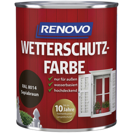 Wetterschutzfarbe seidenglänzend, sepiabraun RAL 8014