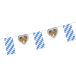 Wimpelkette »Gruß vom Oktoberfest«, blau/weiß, 1 Stück