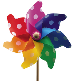 Windmühle, Höhe: 76 cm, Kunststoff, bunt Windmühle, Höhe: 76 cm, Kunststoff, bunt