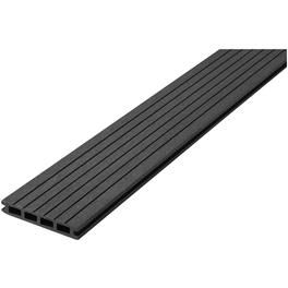 WPC-Terrassendiele, Breite: 12 cm, Stärke: 2 cm, gebürstet, 1 Stk. WPC-Terrassendiele, Breite: 12 cm, Stärke: 2 cm, gebürstet, 1 Stk.