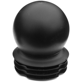 Zaun_Kugelkappe, BxHxT: 6 x 7,5 x 6 cm, schwarz, für runden levitexx.-ECO Zaun sowie Torpfosten Zaun_Kugelkappe, BxHxT: 6 x 7,5 x 6 cm, schwarz, für runden levitexx.-ECO Zaun sowie Torpfosten