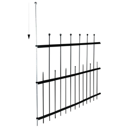 Zaunelement »Flex«, HxL: 97 x 114 cm, Stahl, anthrazit Zaunelement »Flex«, HxL: 97 x 114 cm, Stahl, anthrazit