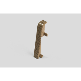 Zwischenstücke, für Sockelleiste (6 cm), Dekor: Eiche natur, Kunststoff, 2 Stück