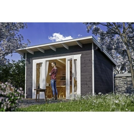 Gartenhaus »Ostende«, Holz, BxHxT: 390 x 249,5 x 310 cm (Außenmaße inkl. Dachüberstand)