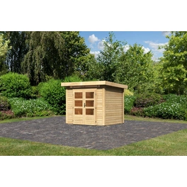 Gartenhaus »Kandern 2«, Holz, BxHxT: 244 x 222 x 204 cm (Außenmaße inkl. Dachüberstand)