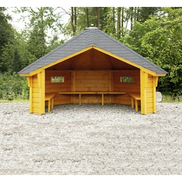 Gartenhaus »Wanja 3327 45«, Holz, BxHxT: 393 x 250 x 325 cm (Außenmaße inkl. Dachüberstand)