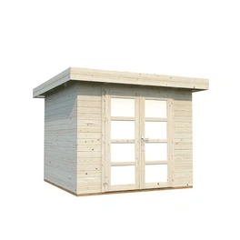 Blockbohlenhaus »Lara«, Holz, BxHxT: 294 x 221 x 250 cm (Außenmaße inkl. Dachüberstand)