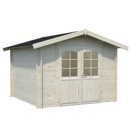 Blockbohlenhaus »Lotta«, Holz, BxHxT: 340 x 234 x 276 cm (Außenmaße inkl. Dachüberstand)