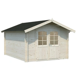 Blockbohlenhaus »Lotta«, Holz, BxHxT: 331 x 234 x 380 cm (Außenmaße inkl. Dachüberstand)