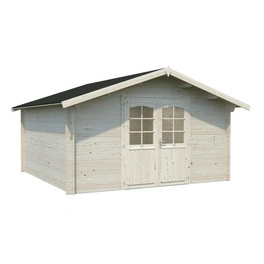 Blockbohlenhaus »Lotta«, Holz, BxHxT: 422 x 245 x 430 cm (Außenmaße inkl. Dachüberstand)