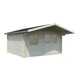 Blockbohlenhaus »Britta«, Holz, BxHxT: 434 x 257 x 390 cm (Außenmaße inkl. Dachüberstand)