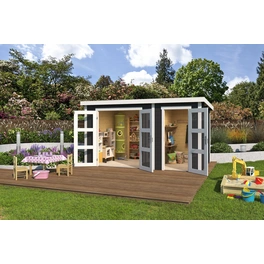 Gartenhaus »Zambezi XL«, Holz, BxHxT: 400 x 210,9 x 259,7 cm (Außenmaße inkl. Dachüberstand)