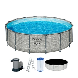 Pool »Steel Pro MAX™«, BxH: 488 x 122 cm, Aufstellbecken, mit Kartuschenfilteranlage