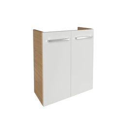 Waschbeckenunterschrank »SBC«, Sandeiche/Weiss, Hochglanz, BxHxT: 52 x 60 x 24,3 cm