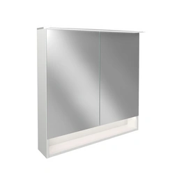 Spiegelschrank »B.style«, Weiss, LED, 2 Türen, BxHxT: 80 x 81,2 x 26,3 cm