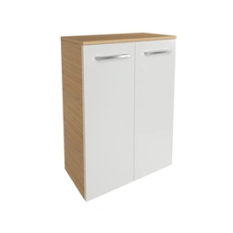 Doppel-Midischrank »B.style«, Sandeiche/weiss, 2 Türen, BxHxT: 60,2 x 82,6 x 32 cm