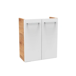 Waschbeckenunterschrank »SBC«, Asteiche/Weiss, Hochglanz, BxHxT: 52 x 60 x 24,3 cm