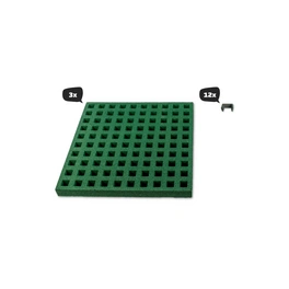 Sicherheitsplatte, bietet Fallschutz im Garten, BxHxL: 54 x 4,5 x 54 cm, 3 Stück