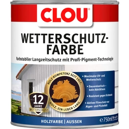 Wetterschutzfarbe, 0,75 l, schwarz, für ca. 8,5 m²/l