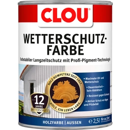 Wetterschutzfarbe, 2,5 l, schwarz, für ca. 8,5 m²/l