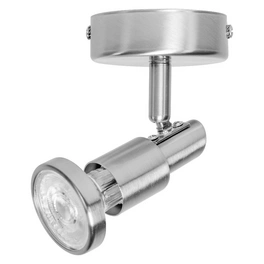 Wand-/Deckenleuchte »LED SPOT BRUSHED SILVER«, GU10, inkl. Leuchtmittel, 2700 K