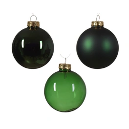 Christbaumschmuck, glas, rund, gruen