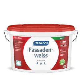 Fassadenfarbe, matt, 5 Liter, weiß