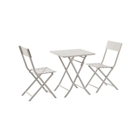 Bistro-Set »Lido«, Stahl, 3-teilig, taupe