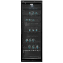 Glastürkühlschrank »GKS350-1-GT-280D«, BxHxL: 600 x 1730 x 600 cm, , schwarz