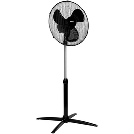 Standventilator, D. 40 cm, 45W, 3 Stufen, schwarz, oszillierend