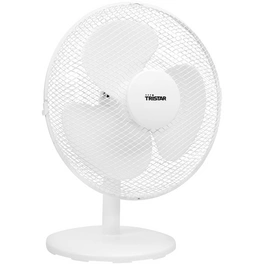 Tischventilator, D. 30 cm, 40W, 2 Stufen, weiss, oszillierend