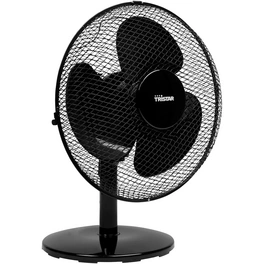 Tischventilator, D. 30 cm, 40W, 2 Stufen, schwarz, oszillierend