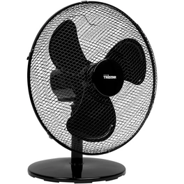 Tischventilator, D. 40 cm, 45W, 2 Stufen, schwarz, oszillierend