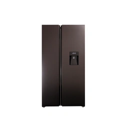 Side-By-Side Kühlschrank »AC178BSWS-18«, BxHxL: 91,1 x 178 x 63,6, black steel