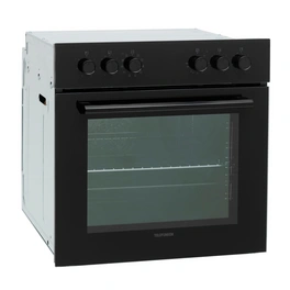 Einbau-Herd-Set »ECHS65A-B2«, 65 Liter, Backofen mit Glaskeramik-Kochfeld, 10 Betriebsarten, schwarz